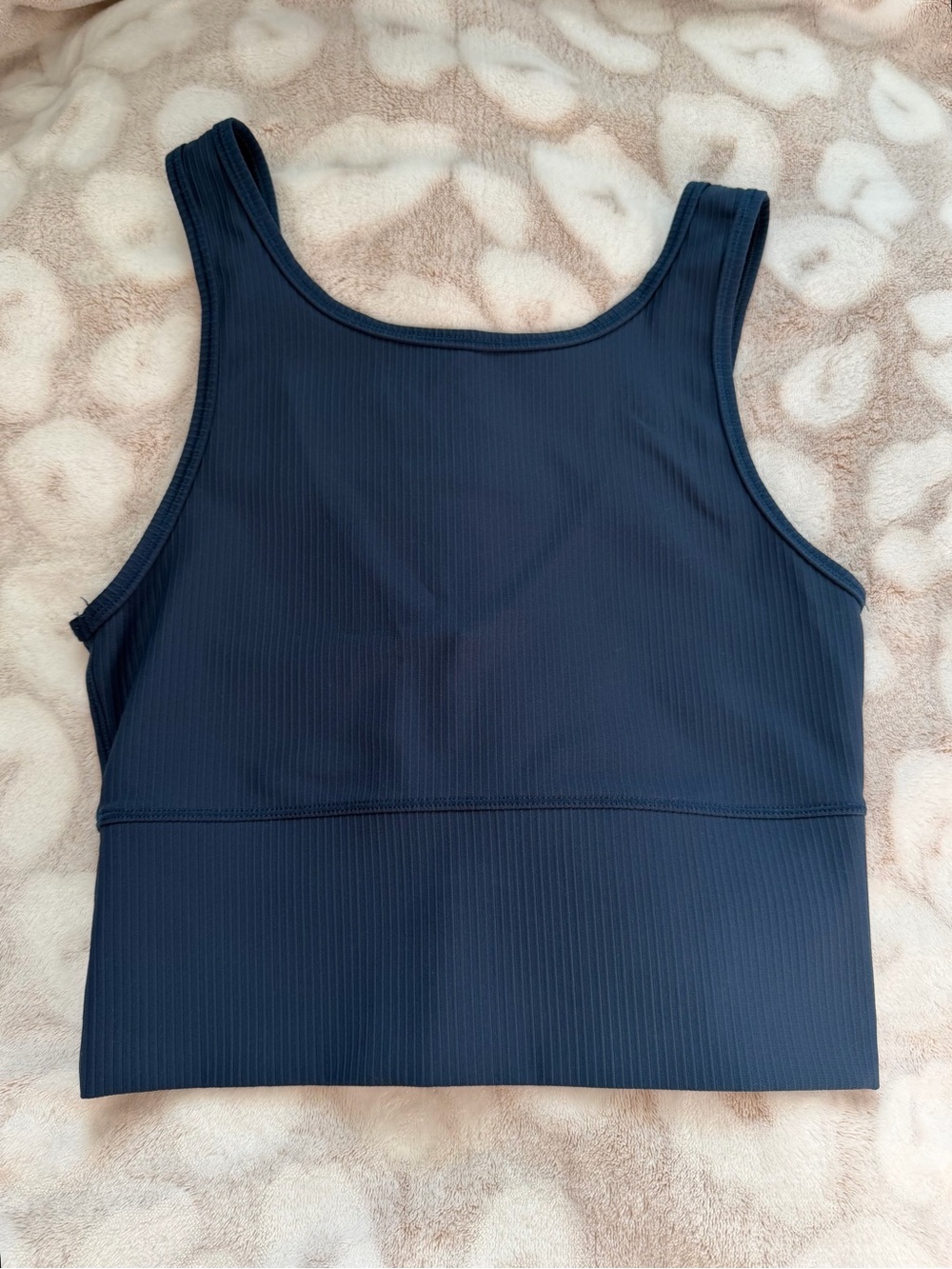 Women’s Ribbed Tank Bralette - Navy